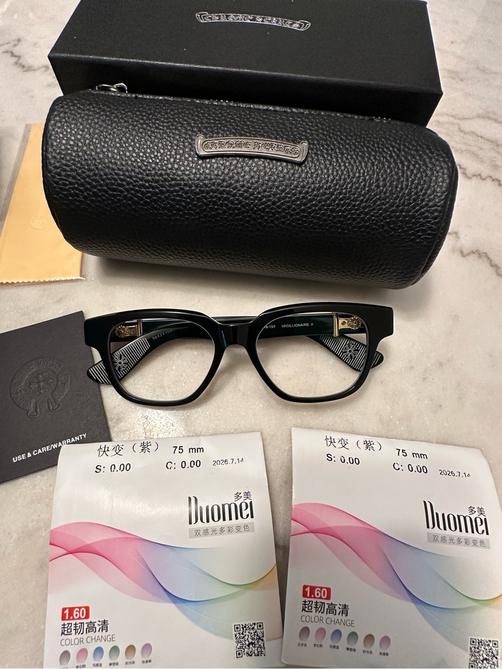 Chrome Hearts Vagillionaire with Branded Zip Case
